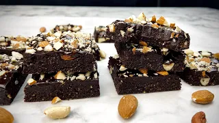 Healthy No-Bake BROWNIES (Vegan, Gluten Free) | Cooking Craft