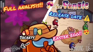 FULL ANALYSIS + RELEASE DATE + EASTER EGGS ON THE AMONG US MAP 5 THE FUNGLE!! 🍄🔥