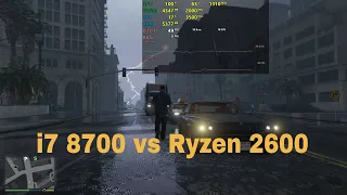 i7 8700(k) vs Ryzen 5 2600 Gaming and Rendering Benchmarks