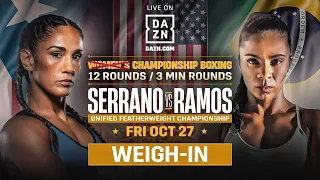 Serrano vs Ramos / Most Valuable Prospects III - Weigh-In