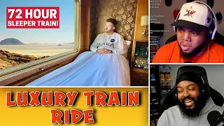 INTHECLUTCH REACTS 72HRS ON A ULTRA LUXURY SLEEPER TRAIN THE BLUE TRAIN