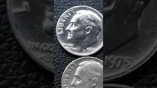 Cómo conocer la moneda proof de 10 centavo del año 1975