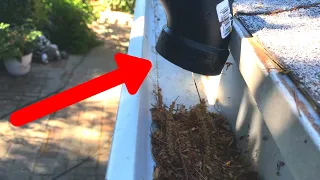 How to Build the Best Rain Gutter Cleaner - FAST & Easy DIY Hack