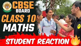 Class 10th Maths Paper 2023 | Student Reaction 🔥 | Maths Paper Analysis | Exam Review | CBSE Board