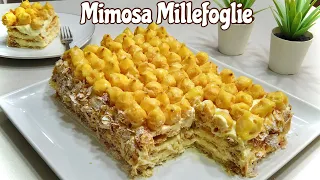 MILLEFOGLIE MIMOSA 🌾ricetta facile e veloce 🌾 Mimosa mille-feuille cake