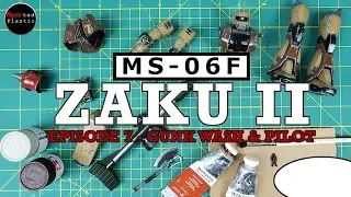 1/100 MG Zaku II : Episode 7 - Gunk Wash & Pilot