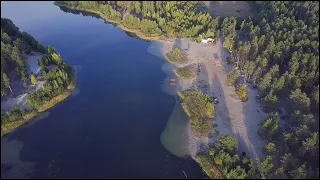 г.Курган Голубые озёра, аэросъёмка.