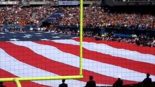 Chicago Bears Game National Anthem During 911 Tribute 10th Anniversary at Soldier Field