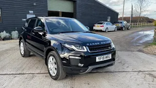 Land Rover evoque 2018 black for sale @ auto 2000 Epping