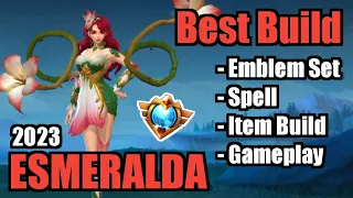 ESMERALDA BEST BUILD 2023 | TOP 1 GLOBAL ESMERALDA BUILD | ESMERALDA - MOBILE LEGENDS | MLBB