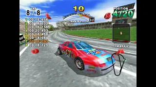 Daytona USA 2001 | Speedrun 02:29.140 | Beginner (Three Seven Speedway)