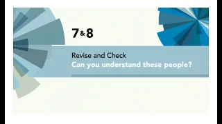 English File 4thE - Pre Intermediate - Revise and Check 7&8