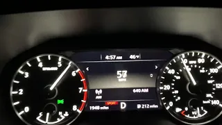 2021 Nissan Rogue 35-105 mph acceleration test