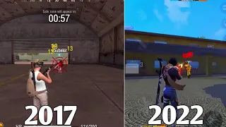 Evolution of Free Fire || Free Fire 2017 Vs 2022
