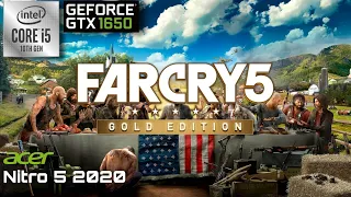 Acer Nitro 5 2020 | Far Cry 5 | i5 - 10300h GTX 1650 Gaming Test