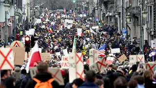 Fahnen statt Gesichtsmasken - Demonstrationen gegen Covid-Regeln