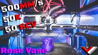 VzBoT - Rose vase mode 500mm/s 50K and 50SCV