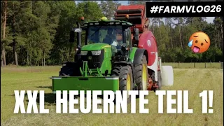 Die große HEUERNTE! 🤩 Teil 1 (John Deere, Lely) FARMVLOG 26