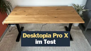 Desktopia Pro X im Test:  Aufbau und Funktionen des Ergotopia Schreibtischs