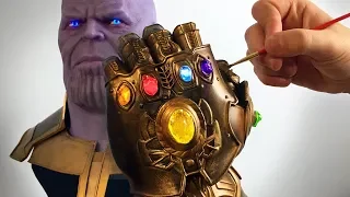 3D Printed Infinity Gauntlet - Thanos Sculpture Timelapse Part 2