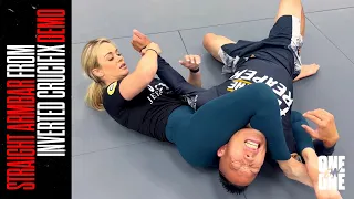 Laura Sanko MMA Demo | Straight Armbar From Inverted Crucifix