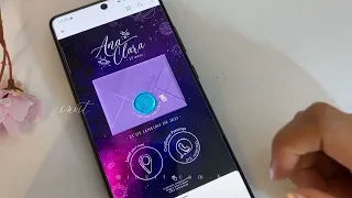 Convite Virtual, tema Galaxia ✨🪐🌞 15 anos / ícones clicáveis que abre vídeo de envelopinho abrindo