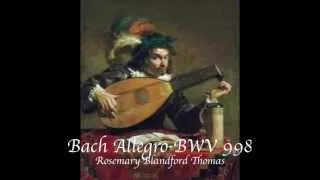 Preludium,Fugue and Allegro BWV 998 Bach 111 Allegro