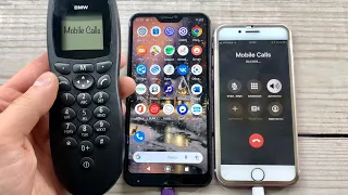 Mobile Calls iPhone 7 vs Xiaomi Mi A2 lite vs BMW Phone/ Incoming and Outgoing Crazy Call