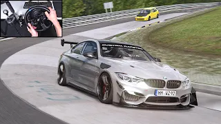 BMW M4 Competition - Nürburgring Nordschleife Trackday | Assetto Corsa (Steering Wheel) Gameplay