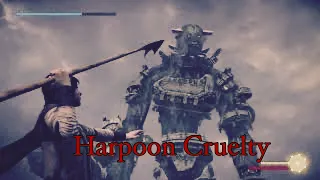 SHADOW OF THE COLOSSUS HARPOON GAMEPLAY HARD MODE COLOSSUS 3