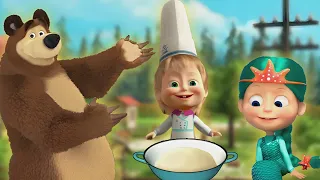 Masha and the Bear Pizzeria - Make the Best Homemade Pizza for Your Friends! cartoons for kids 113