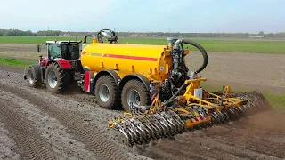 Bouwland bemesten met VEENHUIS profiline 14850. R.J. Hilverts Onstwedde.