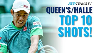 Top 10 BEST Tennis Shots & Rallies: Queens & Halle 2021!
