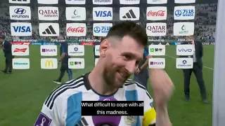 Lionel Messi interview after the match -Argentina 3  0 Croatia - English subtitles.