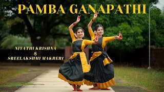 PAMBA GANAPATHI - #dancecover - Sreelakshmi Makreri & Niyathi Krishna - 4K - #semiclassical