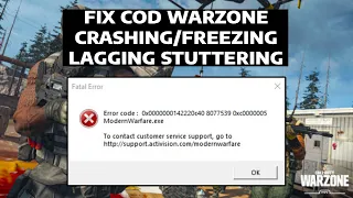 Warzone Not Launching Crashing Stuttering Freezing | Fix MW 2 Crash on Startup | How To Fix