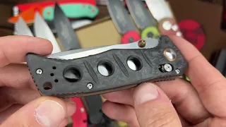 Реплика на лимитку ножа Benchmade Mini Adamas в карбоне - обзор!