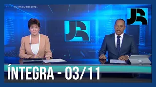 Assista à íntegra do Jornal da Record | 03/11/2023