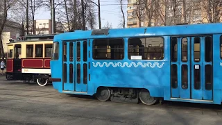 Парад трамваев в Москве 20 апреля 2019