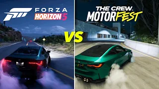 The Crew Motorfest vs Forza Horizon 5 | Drift Physics with Steering Wheel