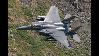 Two USAF f15 low level through the Lake District.