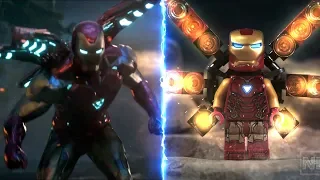 LEGO Avengers Endgame Final Battle Part 2 Side by Side Comparison