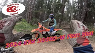 2024 KTM 300XC-W First Ride | XTNG Carb Update | Tree Clearing | Highland Cycles