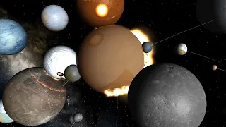 Crashing Every Moon Together - Universe Sandbox