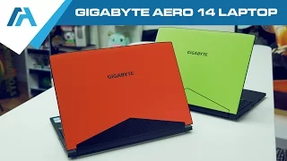 GIGABYTE AERO 14 Laptop Review [14" Kabylake GTX 1060] Thin and light Gaming Laptop