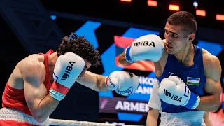 Ruslan Abdullaev (UZB) vs. Hovhannes Bachkov (ARM) IBA World Boxing Championships 2023 SF's (63kg)