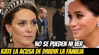 DURO GOLPE! KATE MIDDLETON CULPA a MEGHAN MARKLE de DESTRUIR a LA FAMILIA! NO SE PUEDEN NI VER HOY!