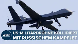 NEUE SPANNUNGEN: US-Militärdrohne kollidiert über Schwarzem Meer mit russischem Kampfjet