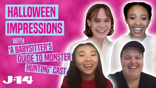 A Babysitter's Guide to Monster Hunting Netflix Cast Does Halloween Impressions