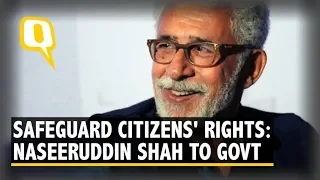 Naseeruddin Shah Vouches for Freedom of Speech in Amnesty Video | The Quint